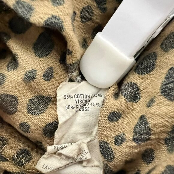 Aerie Womens Cheetah Print Jogger Pants Tan/Black Size Medium Pockets - Picture 8 of 8